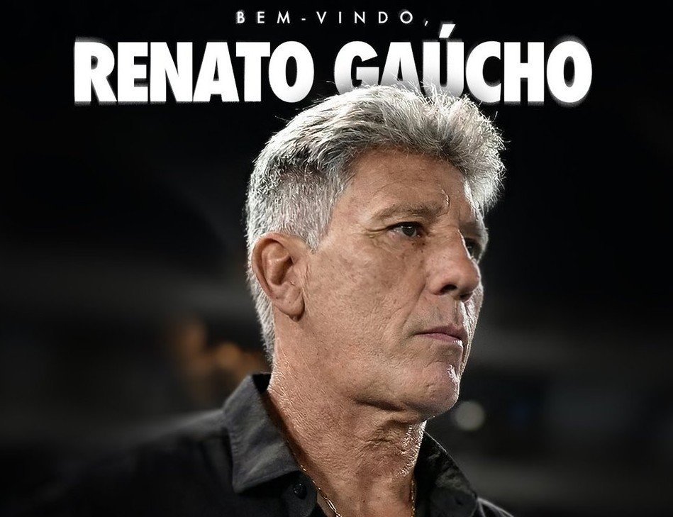 VASCO ANUNCIA RENATO GAÚCHO COMO NOVO TREINADOR